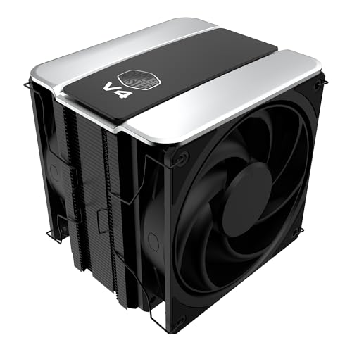 Cooler Master V4 Alpha 3DHP - Single Tower, Dual Fan Cooler