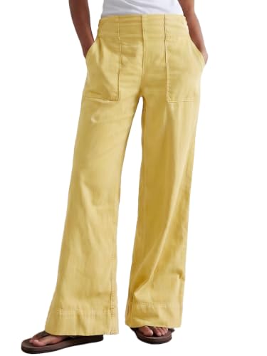Women's Wide Leg Jeans Baggy Low Mid Rise Pull On Denim Pants