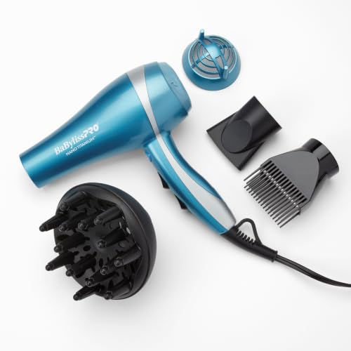 BaBylissPRO Nano Titanium 2000-Watt Blow Dryer with Concentrator Nozzle,