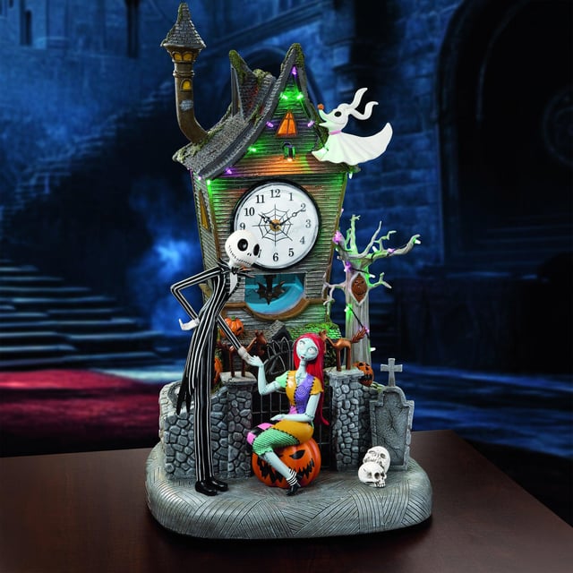 Disney Nightmare Before Christmas 22" Animated Clock Tower with LED and Music (#1851546)