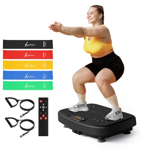 SoftGym Vibration Plate Exercise Machine for Lymphatic Drainage & Fitness