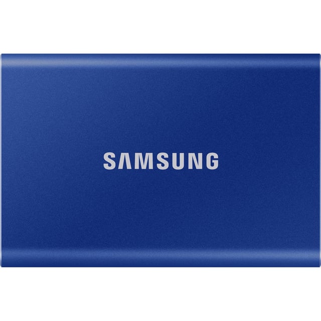 Open Box SAMSUNG T7 Portable SSD 1TB Indigo Blue