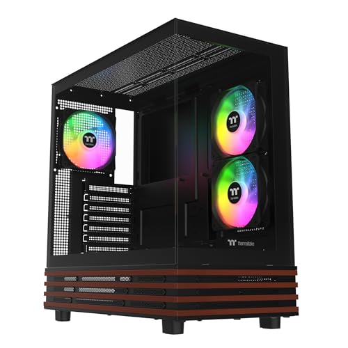 Thermaltake View 270 Plus WS ARGB; Mid Tower; 3x120mm Lite Fans Included; 360mm Radiator Support; 420mm GPU Clearance; Bottom Wood Trim; E-ATX/ATX/mATX/mITX; 220mm PSU Clearance