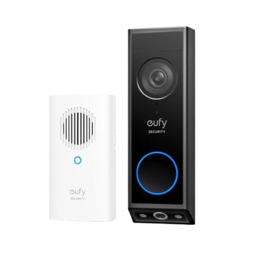 eufy Security Video Doorbell E340 Kit with Chime, 2K FHD, Built-In 8GB