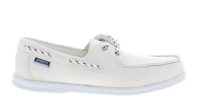 Sebago Jackman 78114CW-911 Mens White Loafers & Slip Ons Boat Shoes ON SALE