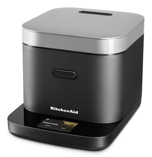 KitchenAid Compact 8 Cup Grain and Rice Cooker, Integrated Scale, KGC2154BM
