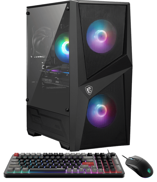MSI Codex Z2 Gaming Desktop Gaming PC, AMD Ryzen 7 8700F, NVIDIA GeForce RTX 5070TI 16GBGB DDR5, 1TB SSD