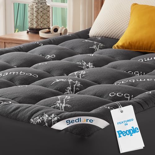 BEDLORE Queen Mattress Topper, Thick Soft Pillow Top Bed Topper