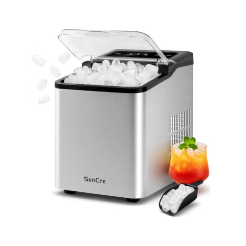Ice Makers Countertop 26.5Lbs/24H, 9 Ice Cubes Release in 6 Mins, Ice