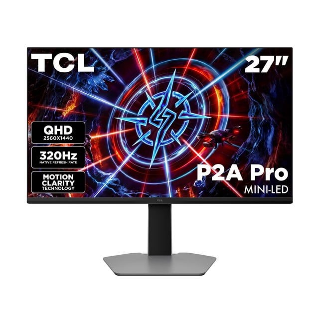 TCL 27" P2A PRO QHD HDR800 Mini-LED Monitor 320Hz 180 Zones