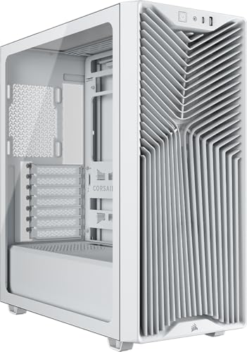 CORSAIR 3200D RS White Mid-Tower PC Case w/ 3x RS120 PWM Fans