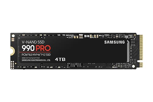 Samsung SSD 990 PRO 4TB, PCIe 4.0 M.2 2280, Up to 7,450