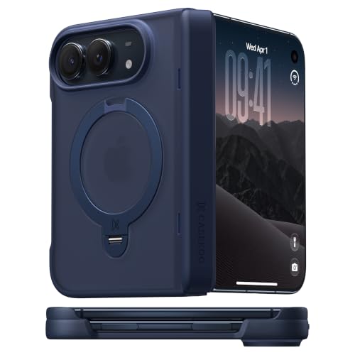 CASEKOO Night Sky Blue for iPhone Duo Case with 360 Spin Magnetic