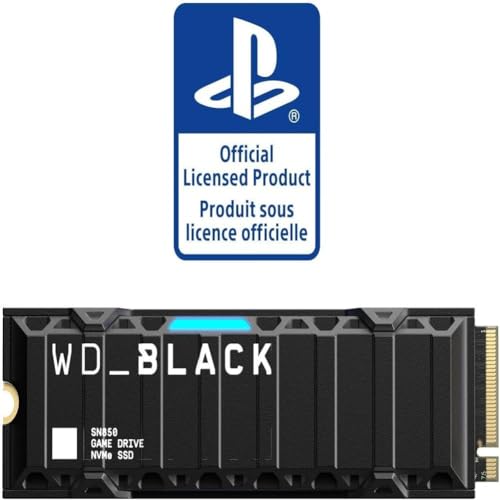 (sold/shipped by Amazon) Western Digital 1TB SN850 NVMe SSD Solid State Drive with Heatsink - Gen4 PCIe, M.2 2280, WDBBKW0010BBK-WRSN