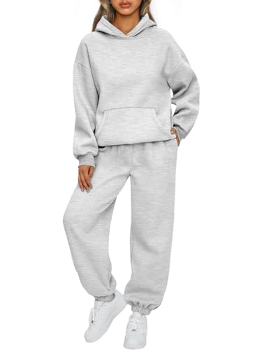 AUTOMET Womens 2 Piece Lounge Sweat Sets Fall Fashion Matching Sweatsuits