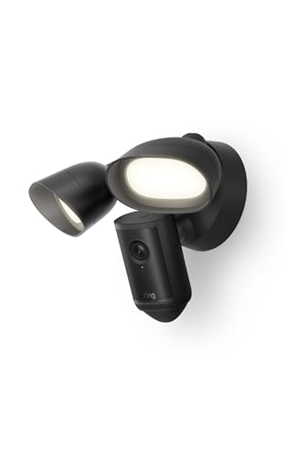 Ring Floodlight Cam 4K Pro (newest model), Wired, Retinal 4K with wide-angle