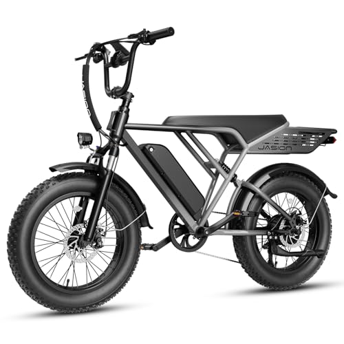 Jasion RetroVolt Electric Bike, 70-Mile Range, 2000W Peak, Fat Tire