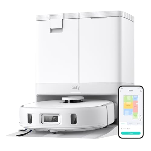 eufy X10 Pro Omni Robot Vacuum and Mop, Dual Mops, 12 mm