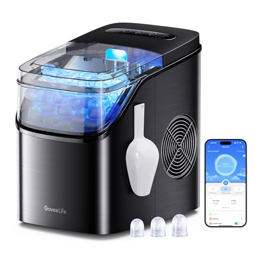 GoveeLife Smart Ice Maker Countertop, Portable Ice Machine with Voice Control, 9