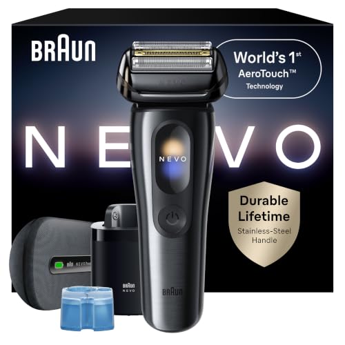 Braun NEVO Men's Electric Shaver with World's 1st AeroTouch Technology, Includes