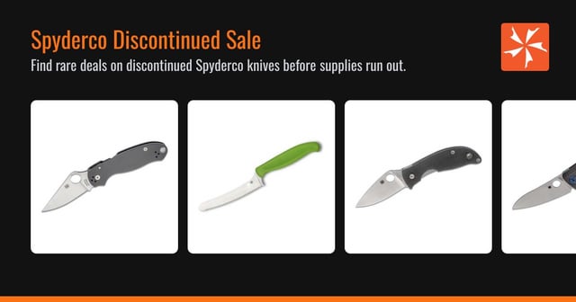 New Spyderco Closeouts – dozens of new items just added @ KnifeCenter