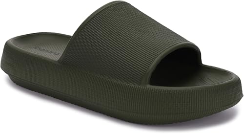 Joomra Pillow Slippers for Women and Men Thick Sole Ultra Cushion Slides