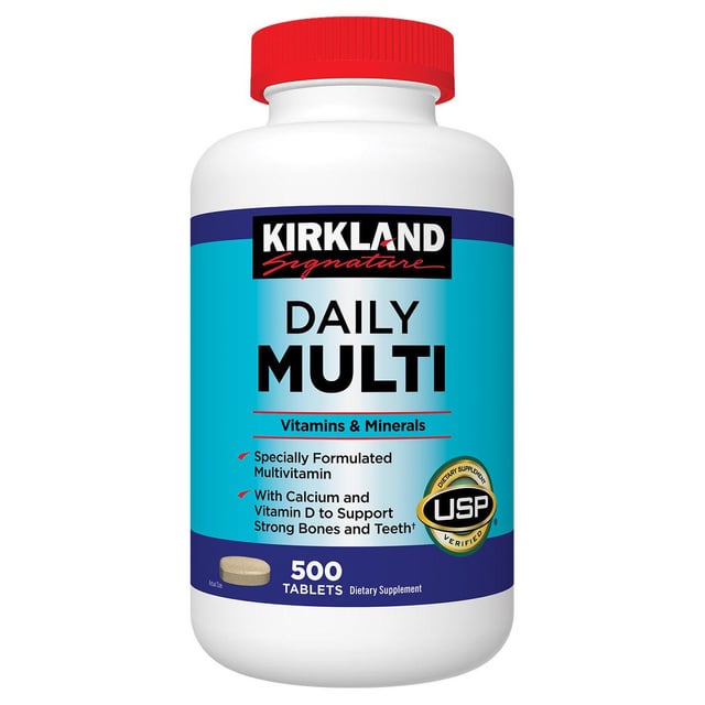 Kirkland Signature Daily Multi Vitamin 500 Tablets (#416076)