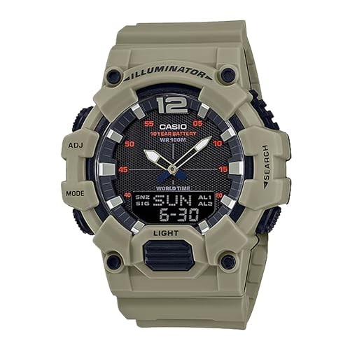 Casio Men's HDC-700-1AVCF Classic Analog-Digital Display Quartz Black Watch