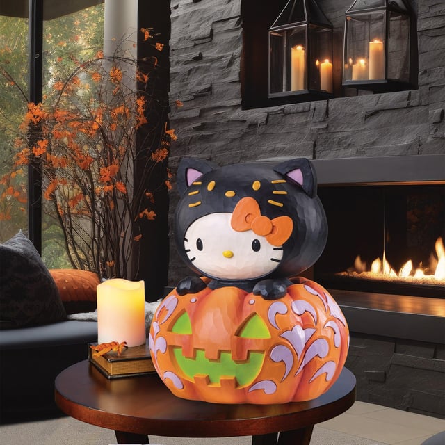Hello Kitty 15" Jack-O-Lantern Glow in the Dark Figurine by Jim Shore (#1851636)