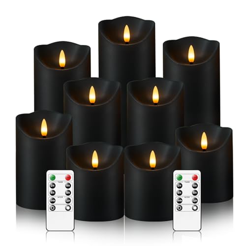 20% LIMITED TIME OFF on a Fast Selling Set of 9 Black Flameless LED Candles with Remote & Timer – Now