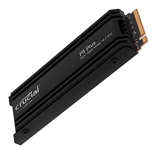 Crucial P5 Plus 2TB Gen4 NVMe M.2 SSD Internal Gaming SSD with Heatsink