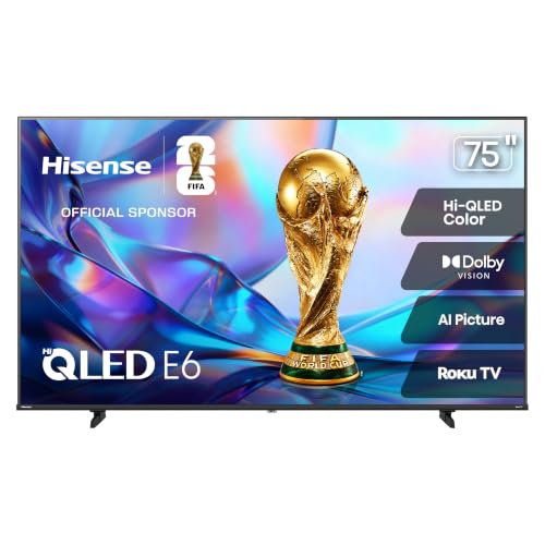 Hisense 75 Class E6SR Series Hi-QLED 4K UHD Smart Roku TV (75E6SR,