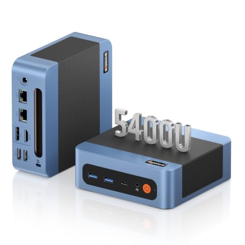 BOSGAME E5 Plus Mini PC: Ryzen 5400U, 8GB RAM, 256GB SATA SSD