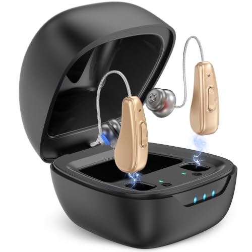 Hearing Aids for Seniors Rechargeable with Hearing Loss Noise Cancelling