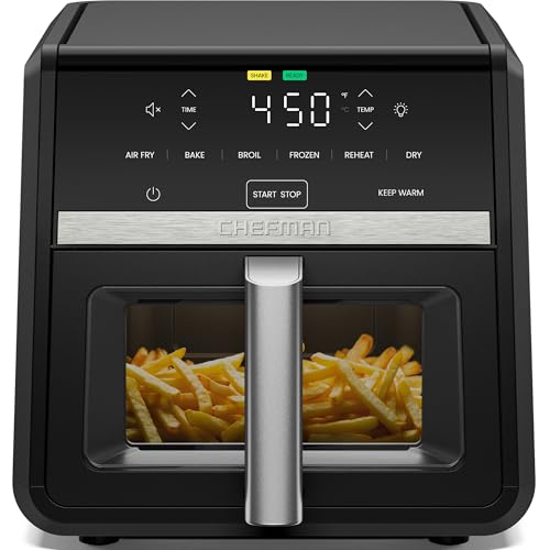 Chefman Air Fryer 9 Qt TurboFry 7-in-1 High-Powered 450°F Cooking for Crispier