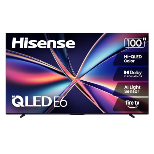 Hisense 100 Class E6 Series QLED 4K UHD Smart Fire TV (100E6QF,