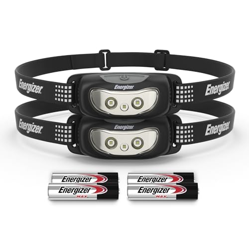2-Pk Energizer Universal+ 100 Lumen LED IPX4 Headlamps