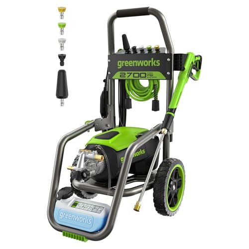 Greenworks 2700 PSI (2.3 GPM Max) Brushless Electric Pressure Washer