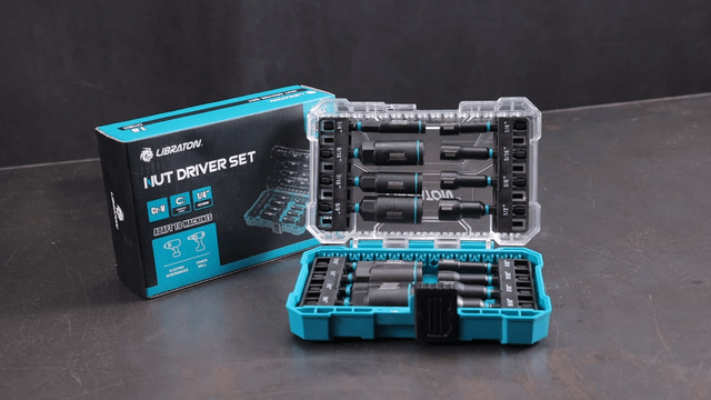 16x Magnetic Nut Driver Set for Impact Drill