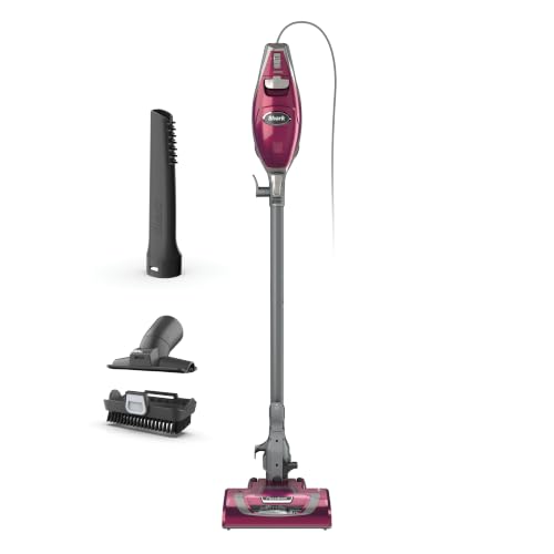 Shark Rocket Pet Plus Corded Stick Vacuum, Lightweight, Bordeaux, HV322
