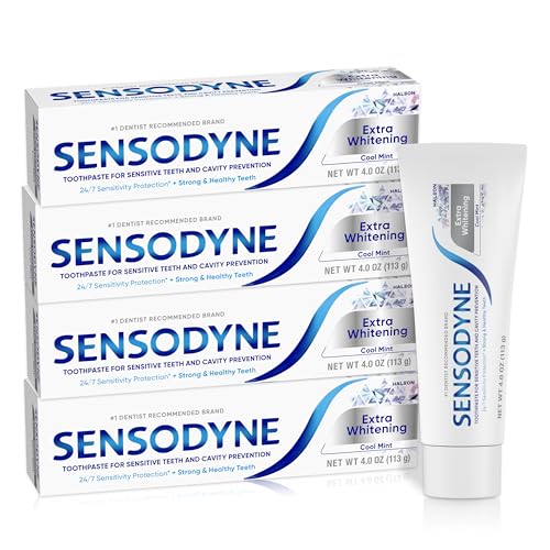 Sensodyne Extra Whitening Cool Mint Toothpaste - Pack of 4 at