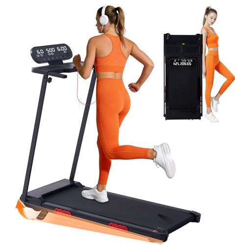 Walking Pad Treadmill with Handle Bar and Incline, 3.5HP Portable Mini
