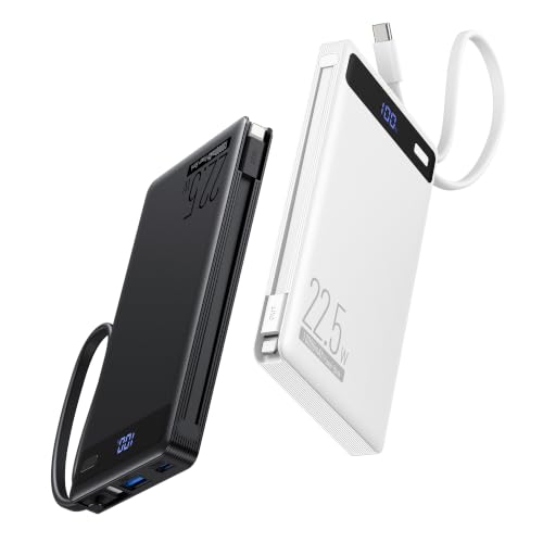 2Pack-10000mAh 22.5W Portable Charger Power Bank