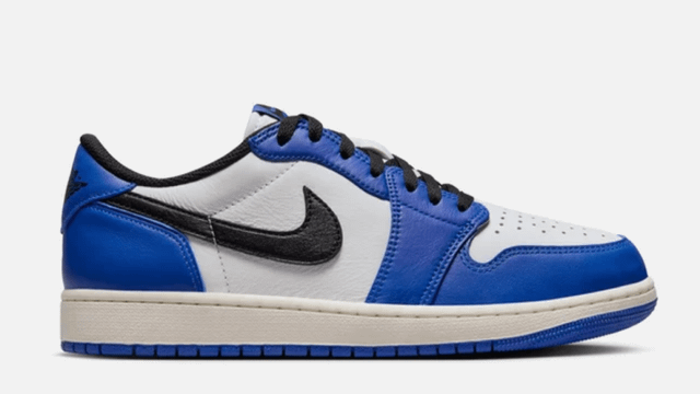 🔥AIR JORDAN 1 LOW WHITE/GAME ROYAL/SAIL/BLACK ON SALE