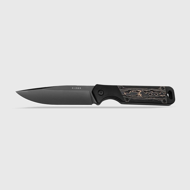 Kizer Militaw S35VN Fat Carbon/Aluminum Fixed Blade