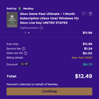 Xbox Game Pass Ultimate - 1 Month Membership (Digital Code - Stackable)