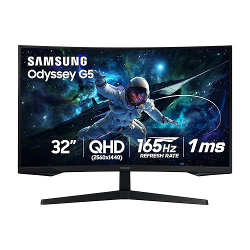 Samsung 32 Odyssey (G55C) Series QHD 1000R Curved Gaming Monitor,