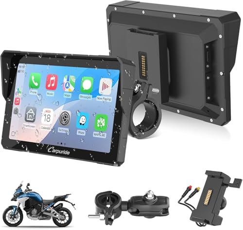 Carpuride W702S PRO 7" Motorcycle Wireless CarPlay Android Auto GPS Screen