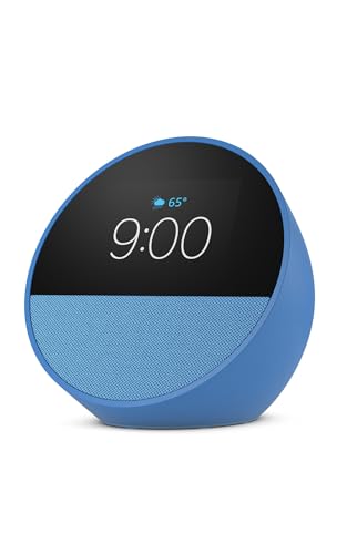 Amazon Echo Spot (newest model), Great for nightstands, offices and kitchens,