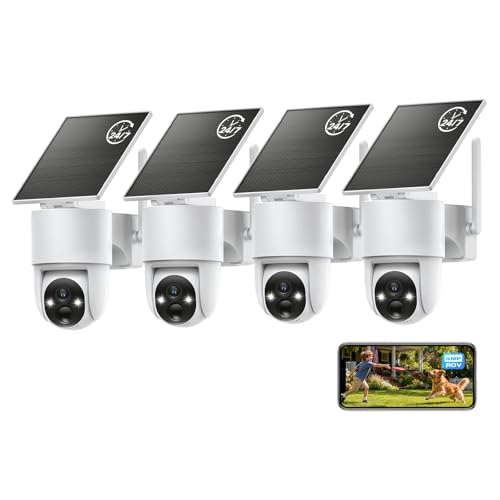 Amazon.com : Tical Solar Security Cameras Wireless Outdoor 4 Pack